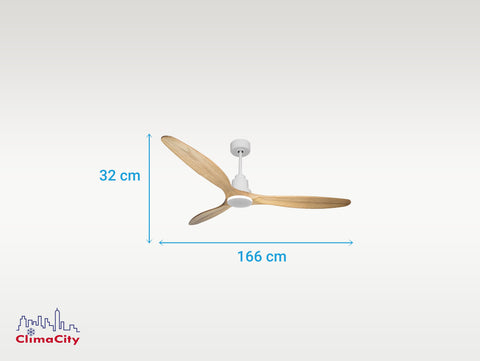 Ventilador de techo Reversible Termostato Wifi Motor DC Techos Inclinados Mando a Distancia Hypersilence Memoria 7