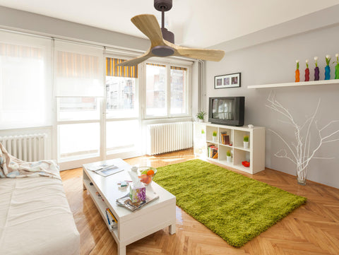 Ventilador de techo Reversible Termostato Wifi Motor DC Techos Inclinados Mando a Distancia Hypersilence Memoria 7