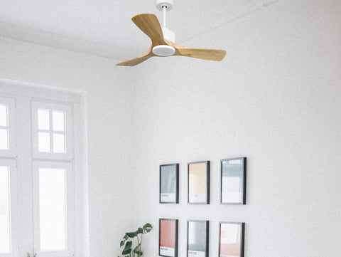 Ventilador de techo Reversible Termostato Wifi Motor DC Techos Inclinados Mando a Distancia Hypersilence Memoria 7