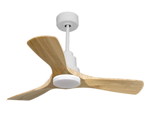 Ventilador de techo Reversible Termostato Dimable Wifi Motor DC Techos Inclinados Mando a Distancia Luz tres tonos Hypersilence Memoria 1