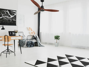 Ventilador de techo Reversible Termostato Wifi Motor DC Techos Inclinados Mando a Distancia Hypersilence Memoria 2