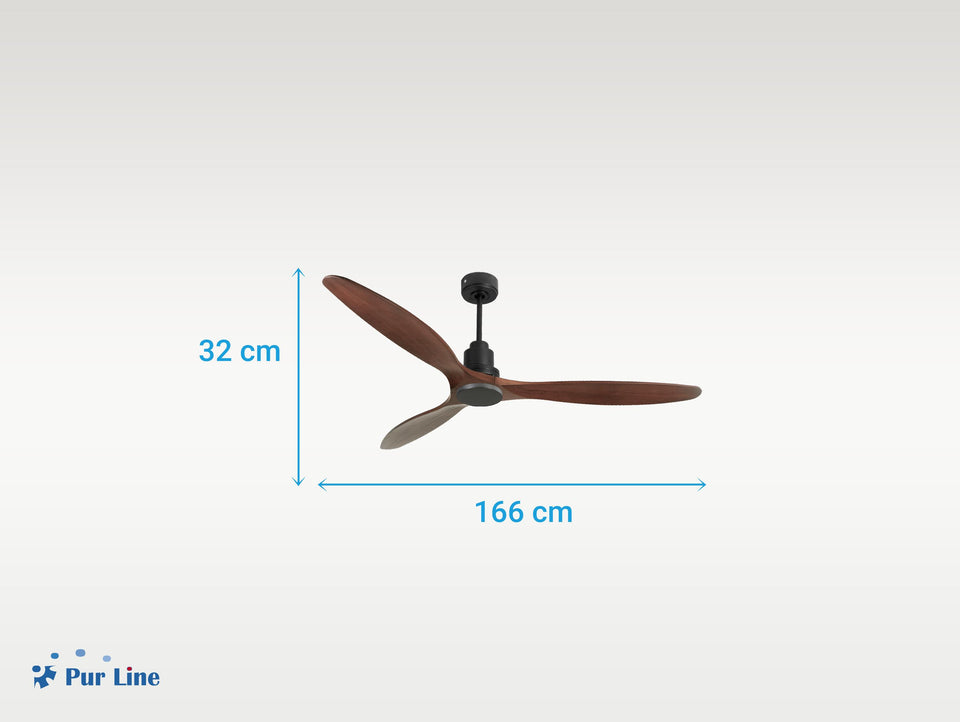 Ventilador de techo Reversible Termostato Wifi Motor DC Techos Inclinados Mando a Distancia Hypersilence Memoria 4
