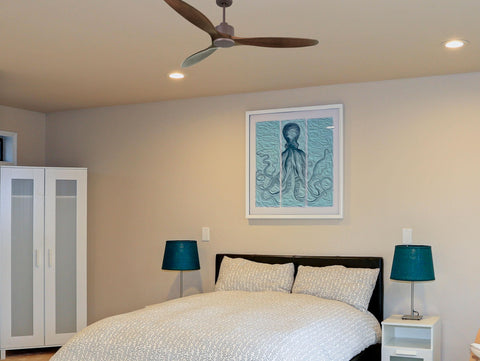 Ventilador de techo Reversible Termostato Wifi Motor DC Techos Inclinados Mando a Distancia Hypersilence Memoria 7