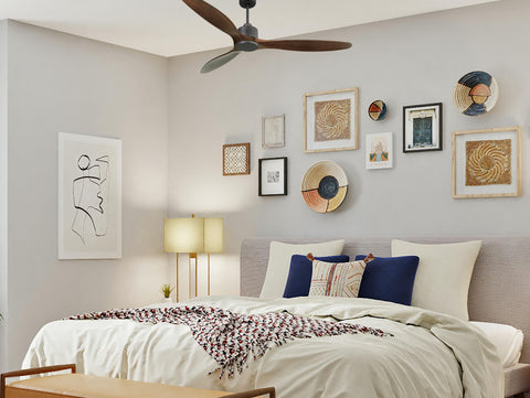 Ventilador de techo Reversible Termostato Wifi Motor DC Techos Inclinados Mando a Distancia Hypersilence Memoria 7