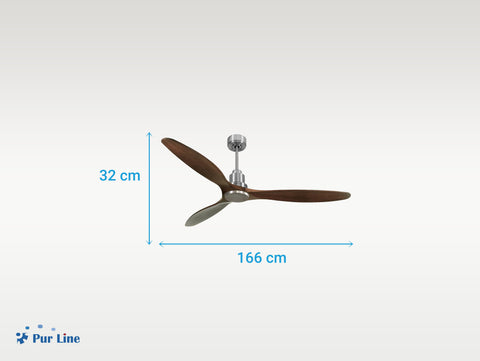 Ventilador de techo Reversible Termostato Wifi Motor DC Techos Inclinados Mando a Distancia Hypersilence Memoria 6