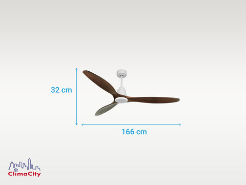 Ventilador de techo Reversible Termostato Wifi Motor DC Techos Inclinados Mando a Distancia Hypersilence Memoria 3