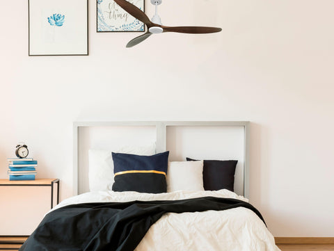 Ventilador de techo Reversible Termostato Wifi Motor DC Techos Inclinados Mando a Distancia Hypersilence Memoria 5