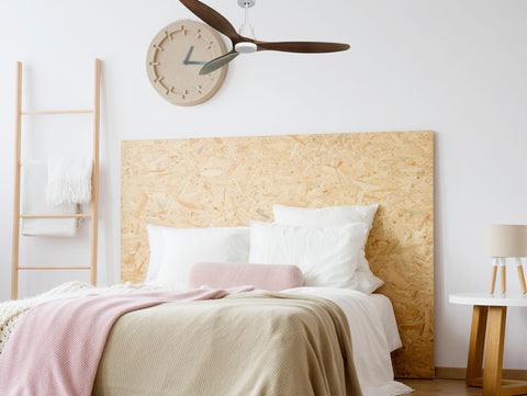Ventilador de techo Reversible Termostato Dimable Wifi Motor DC Techos Inclinados Mando a Distancia Luz tres tonos Hypersilence Memoria 5