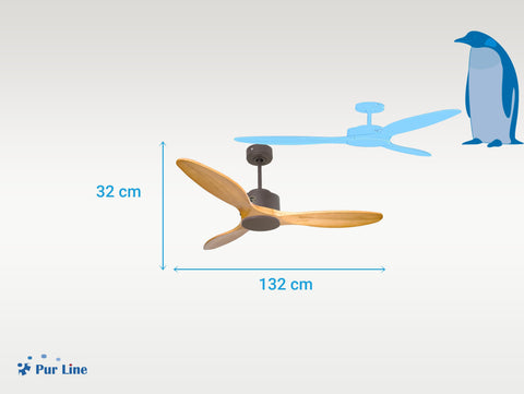 Ventilador de Techo Ultra silencioso de bajo consumo DC SalamisD132C0265323