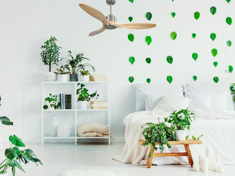 Ventilador de techo Reversible Termostato Wifi Motor DC Techos Inclinados Mando a Distancia Hypersilence Memoria 7