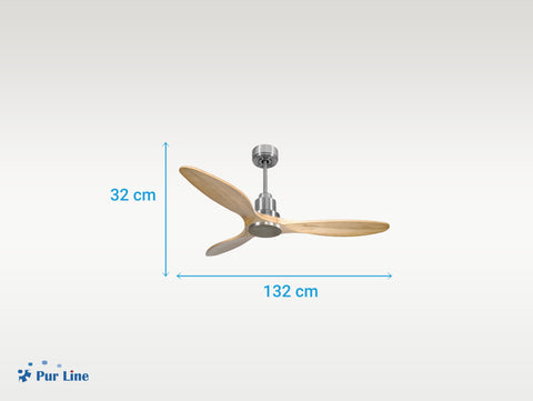 Ventilador de techo Reversible Termostato Wifi Motor DC Techos Inclinados Mando a Distancia Hypersilence Memoria 5