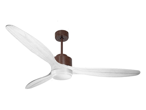 Ventilador de techo Modo Invierno/Verano Termostato Dimable Wifi Motor DC Techos Inclinados Mando a Distancia Luz tres tonos Hypersilence Memoria