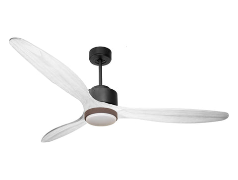 Ventilador de techo Modo Invierno/Verano Termostato Dimable Wifi Motor DC Techos Inclinados Mando a Distancia Luz tres tonos Hypersilence Memoria