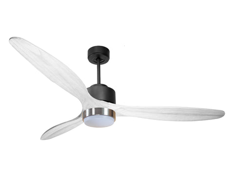 Ventilador de techo Modo Invierno/Verano Termostato Dimable Wifi Motor DC Techos Inclinados Mando a Distancia Luz tres tonos Hypersilence Memoria