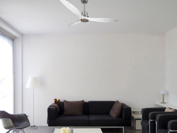 Ventilador de techo Modo Invierno/Verano Termostato Wifi Motor DC Techos Inclinados Mando a Distancia Hypersilence Memoria