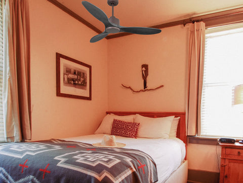 Ventilador de techo Reversible Termostato Wifi Motor DC Techos Inclinados Mando a Distancia Hypersilence Memoria 6