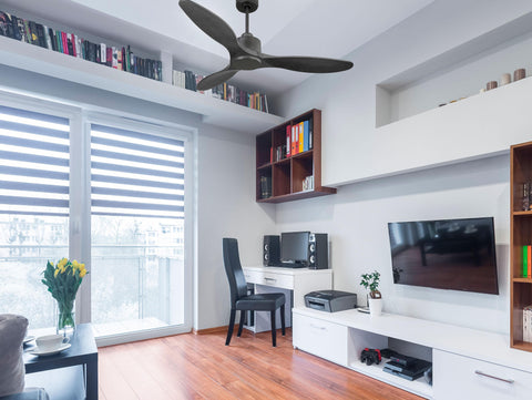 Ventilador de techo Reversible Termostato Wifi Motor DC Techos Inclinados Mando a Distancia Hypersilence Memoria 7