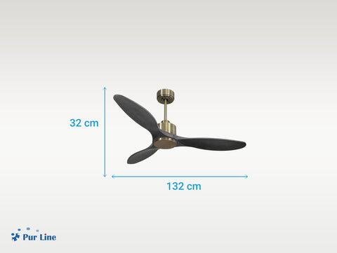 Ventilador de techo Reversible Termostato Wifi Motor DC Techos Inclinados Mando a Distancia Hypersilence Memoria 3