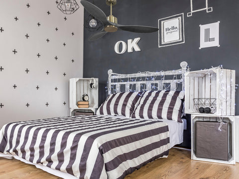 Ventilador de techo Reversible Termostato Wifi Motor DC Techos Inclinados Mando a Distancia Hypersilence Memoria 4