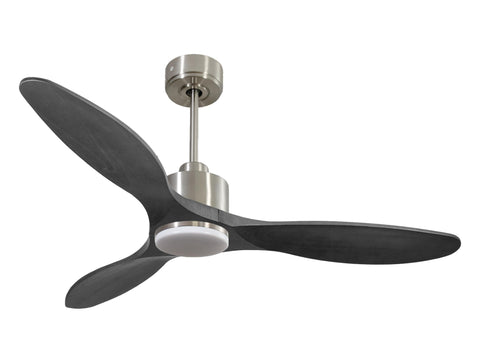 Ventilador de techo Reversible Termostato Dimable Wifi Motor DC Techos Inclinados Mando a Distancia Luz tres tonos Hypersilence Memoria 1