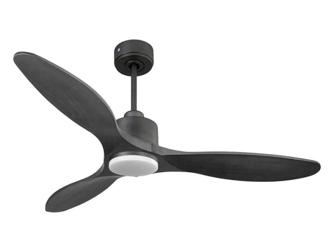 Ventilador de techo Reversible Termostato Dimable Wifi Motor DC Techos Inclinados Mando a Distancia Luz tres tonos Hypersilence Memoria 1