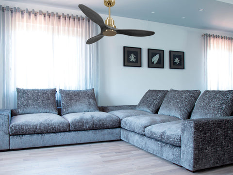 Ventilador de techo Reversible Termostato Wifi Motor DC Techos Inclinados Mando a Distancia Hypersilence Memoria 2