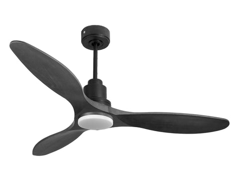 Ventilador de techo Reversible Termostato Dimable Wifi Motor DC Techos Inclinados Mando a Distancia Luz tres tonos Hypersilence Memoria 1