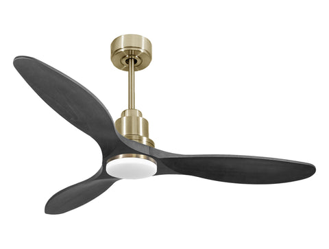 Ventilador de techo Reversible Termostato Dimable Wifi Motor DC Techos Inclinados Mando a Distancia Luz tres tonos Hypersilence Memoria 1