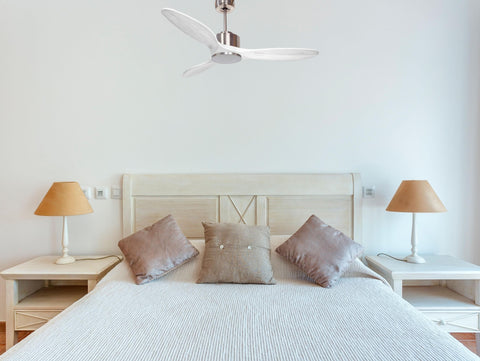 Ventilador de techo Modo Invierno/Verano Termostato Wifi Motor DC Techos Inclinados Mando a Distancia Hypersilence Memoria