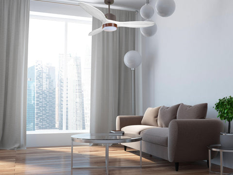 Ventilador de techo Wifi Motor DC Mando a Distancia Luz tres tonos Hypersilence Memoria