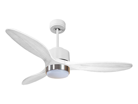 Ventilador de techo Modo Invierno/Verano Termostato Dimable Wifi Motor DC Techos Inclinados Mando a Distancia Luz tres tonos Hypersilence Memoria