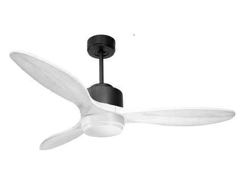 Ventilador de techo Modo Invierno/Verano Termostato Dimable Wifi Motor DC Techos Inclinados Mando a Distancia Luz tres tonos Hypersilence Memoria