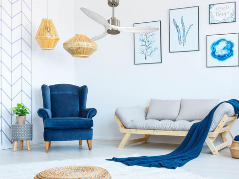 Ventilador de techo Reversible Termostato Wifi Motor DC Techos Inclinados Mando a Distancia Hypersilence Memoria