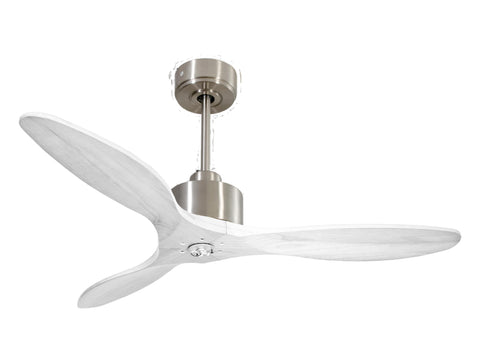 Ventilador de techo Modo Invierno/Verano Termostato Dimable Wifi Motor DC Techos Inclinados Mando a Distancia Luz tres tonos Hypersilence Memoria