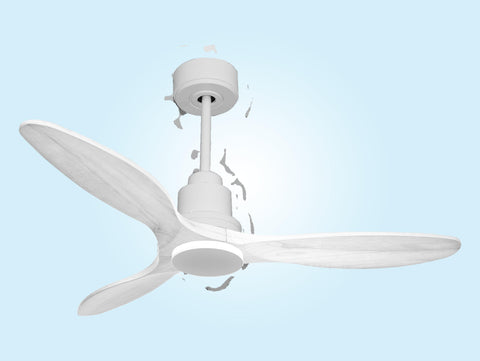 Ventilador de techo Modo Invierno/Verano Termostato Wifi Motor DC Techos Inclinados Mando a Distancia Hypersilence Memoria