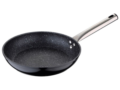 Sartén grill de 24 cm en aluminio forjado con recubrimiento antiadherente, acabado en negro_1