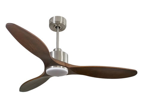 Ventilador de techo Reversible Termostato Dimable Wifi Motor DC Techos Inclinados Mando a Distancia Luz tres tonos Hypersilence Memoria 1