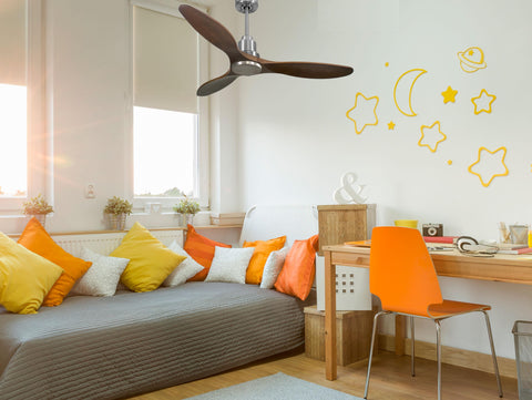 Ventilador de techo Reversible Termostato Wifi Motor DC Techos Inclinados Mando a Distancia Hypersilence Memoria 7