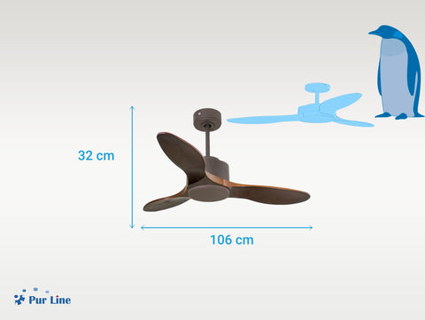 Ventilador de Techo Ultra silencioso de bajo consumo DC SombreroD106C0265321