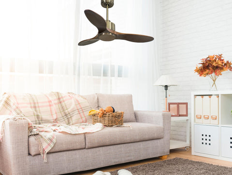 Ventilador de techo Reversible Termostato Wifi Motor DC Techos Inclinados Mando a Distancia Hypersilence Memoria 4