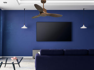 Ventilador de techo Reversible Termostato Wifi Motor DC Techos Inclinados Mando a Distancia Hypersilence Memoria 3