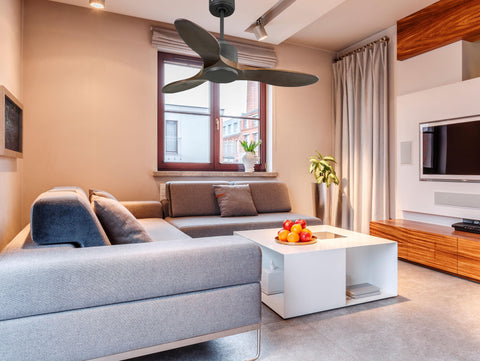 Ventilador de techo Reversible Termostato Wifi Motor DC Techos Inclinados Mando a Distancia Hypersilence Memoria 7