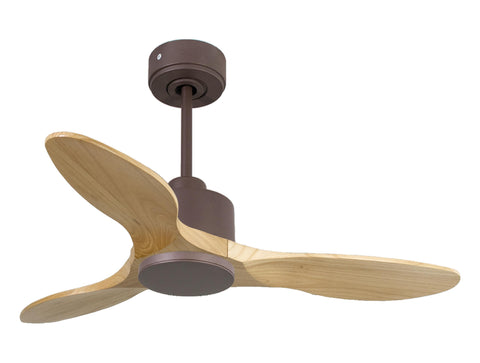 Ventilador de techo Reversible Termostato Wifi Motor DC Techos Inclinados Mando a Distancia Hypersilence Memoria 1