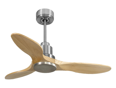 Ventilador de techo Reversible Termostato Wifi Motor DC Techos Inclinados Mando a Distancia Hypersilence Memoria 1