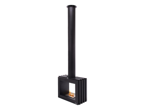 Chimenea de etanol de techo en acero negro
