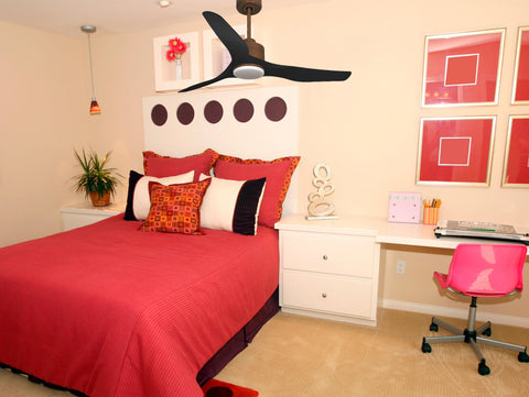 Ventilador de techo Reversible Termostato Dimable Wifi Motor DC Techos Inclinados Mando a Distancia Luz tres tonos Adaptador 2/3 Aspas Hypersilence Memoria 7