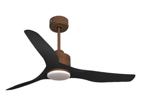 Ventilador de techo Reversible Termostato Dimable Wifi Motor DC Techos Inclinados Mando a Distancia Luz tres tonos Adaptador 2/3 Aspas Hypersilence Memoria 1