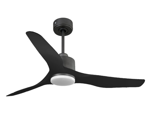 Ventilador de techo Reversible Termostato Dimable Wifi Motor DC Techos Inclinados Mando a Distancia Luz tres tonos Adaptador 2/3 Aspas Hypersilence Memoria 1