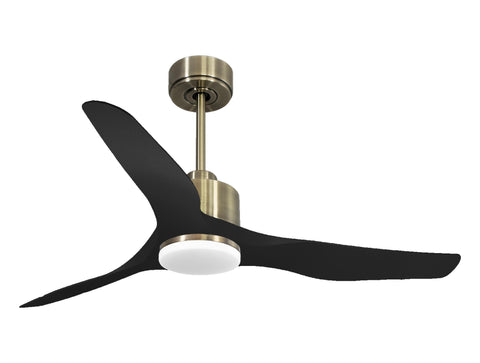 Ventilador de techo Reversible Termostato Dimable Wifi Motor DC Techos Inclinados Mando a Distancia Luz tres tonos Adaptador 2/3 Aspas Hypersilence Memoria 1