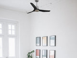 Ventilador de techo Reversible Termostato Wifi Motor DC Techos Inclinados Mando a Distancia Adaptador 2/3 Aspas Hypersilence Memoria 2